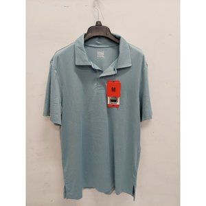 32 Degrees Cool Polo Shirt, Size: Medium, Light Blue, Stretch, New with Tags